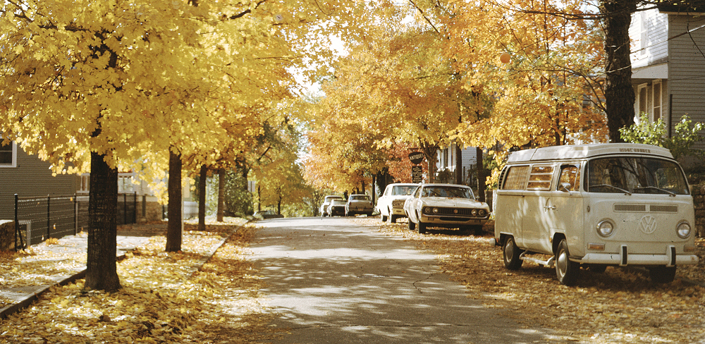 Spring Street in fall, 1973
